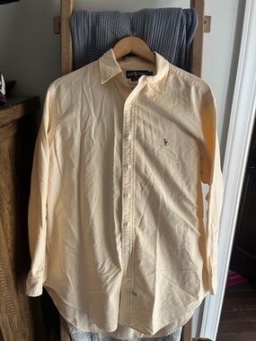 Ralph Lauren Butter Yellow Button up Large